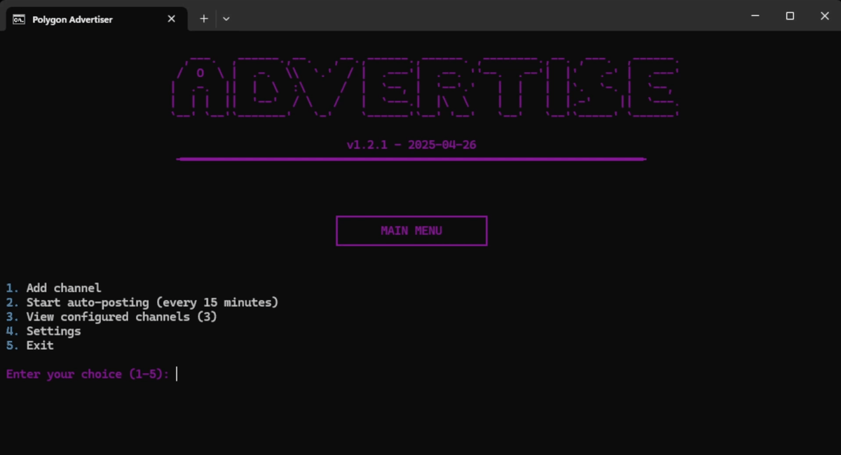 Ad Polygon Automatic Advertiser